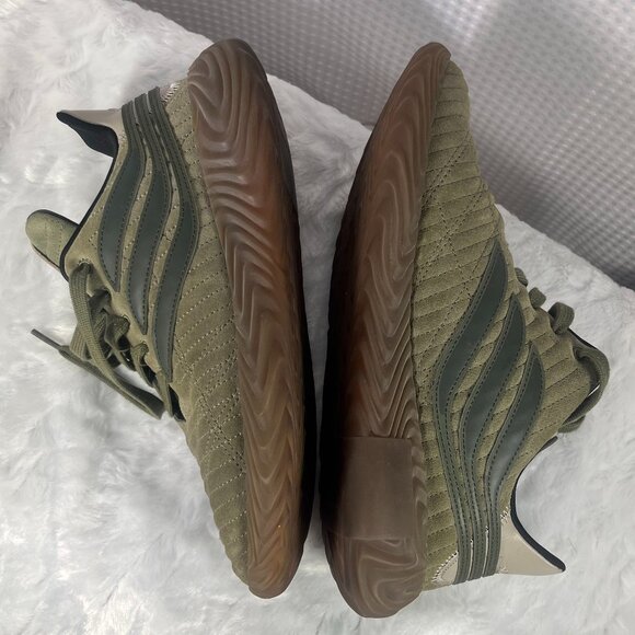 Adidas Sobakov 'Raw Khaki Cargo' in a suede upper with a rubber outsole Size 10 - Picture 4 of 9